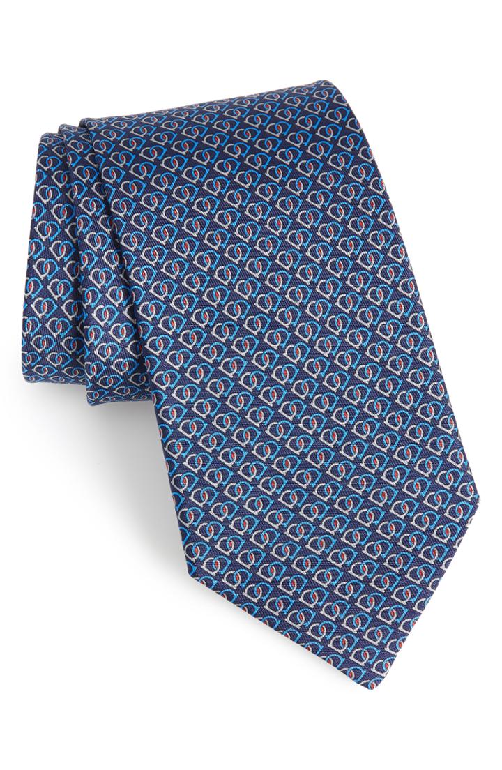 Men's Salvatore Ferragamo Fioco Print Silk Tie