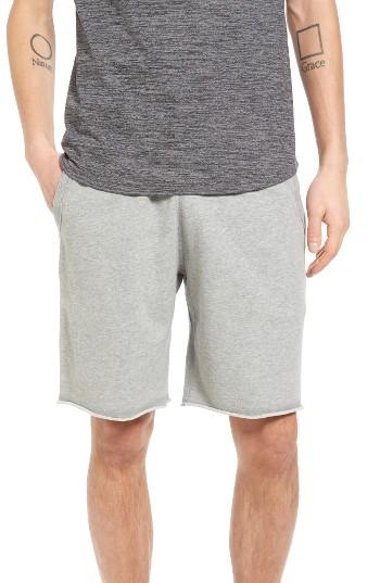 Men's Reigning Champ Raw Edge Drawstring Shorts - Grey