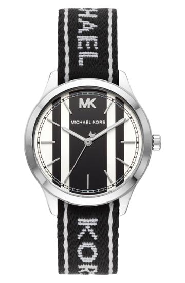 Women's Michael Michael Kors Runway Nato Strap Watch, 38mm
