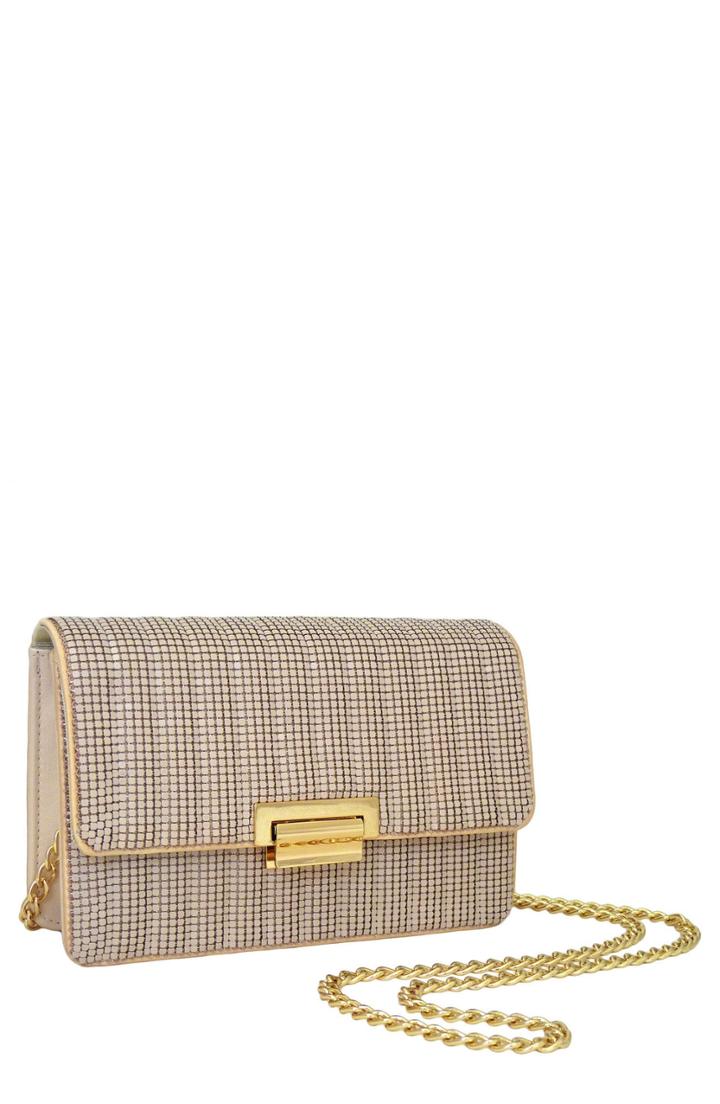 Whiting & Davis Sydney Quilted Clutch -