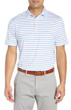 Men's Peter Millar Market Stripe Regular Fit Stretch Polo - White