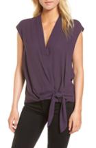 Women's Trouve Wrap Top, Size - Purple