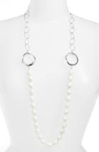 Women's Simon Sebbag Long Imitation Pearl Necklace