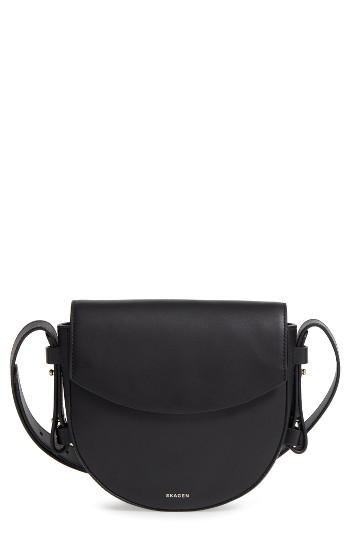 Skagen Lobelle Leather Saddle Bag -