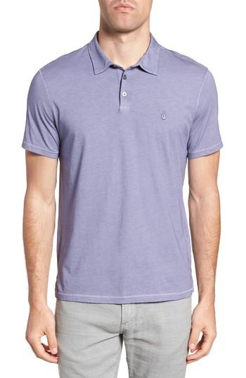 Men's John Varvatos Star Usa Rub Peace Polo, Size - Purple
