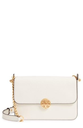 Tory Burch Chelsea Leather Crossbody Bag - White
