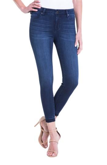 Women's Liverpool Jeans Company Avery High Rise Release Hem Stretch Crop Skinny Jeans - Blue