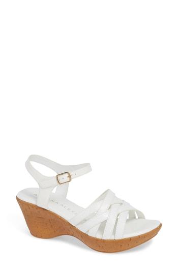 Women's Athena Alexander Castle Walk Wedge Sandal M - White