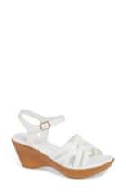 Women's Athena Alexander Castle Walk Wedge Sandal M - White