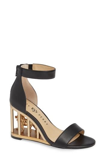 Women's Katy Perry Wedge Sandal M - Black