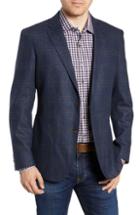 Men's Rodd & Gunn 'clareinch' Herringbone Plaid Sport Coat, Size - Blue
