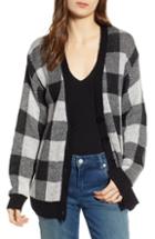 Women's Ten Sixty Sherman Buffalo Check Cardigan - Black