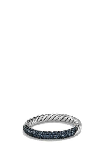 Women's David Yurman 'petite Pave' Ring With Sapphires