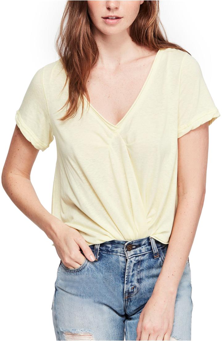Women's Free People All You Need Tee - Yellow