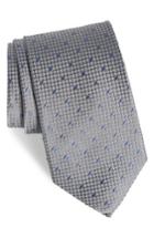 Men's Nordstrom Men's Shop Contrada Dot Silk Tie - Black
