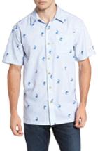 Men's Columbia Super Slack Tide Patterned Woven Shirt, Size - Blue