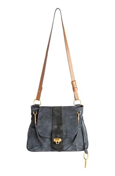 Chloe 'medium Lexa' Suede Shoulder Bag -