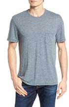 Men's James Perse Slubbed Cotton & Linen Pocket T-shirt (xs) - Blue