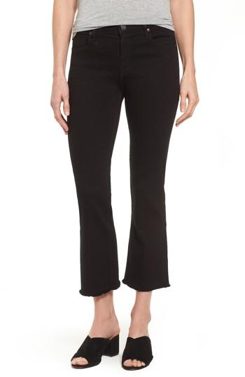 Women's Parker Smith Cropped Flare Jeans - Black