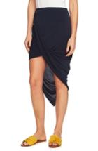 Women's 1.state Asymmetrical Wrap Style Skirt, Size - Blue