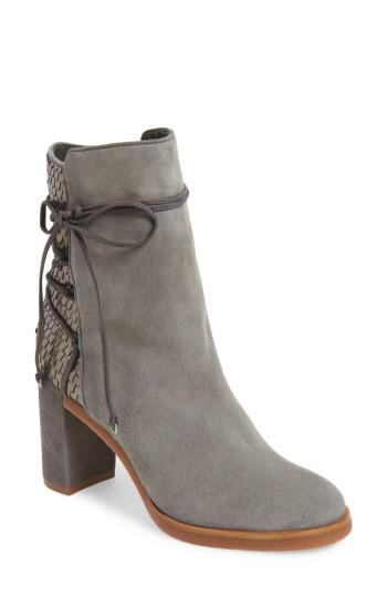 Women's Johnston & Murphy Adley Ankle Wrap Boot .5 M - Grey