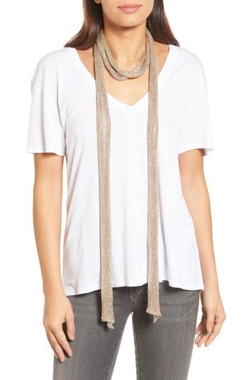 Women's Shiraleah Donna Skinny Scarf, Size - Metallic