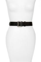 Women's B-low The Belt 'starlette' Studded Leather Belt - Black/ Silver