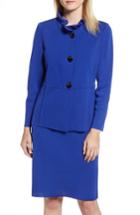 Women's Ming Wang Long Sleeve Jacket - Blue
