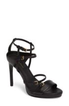 Women's Calvin Klein Shantell Strappy Platform Sandal .5 M - Black