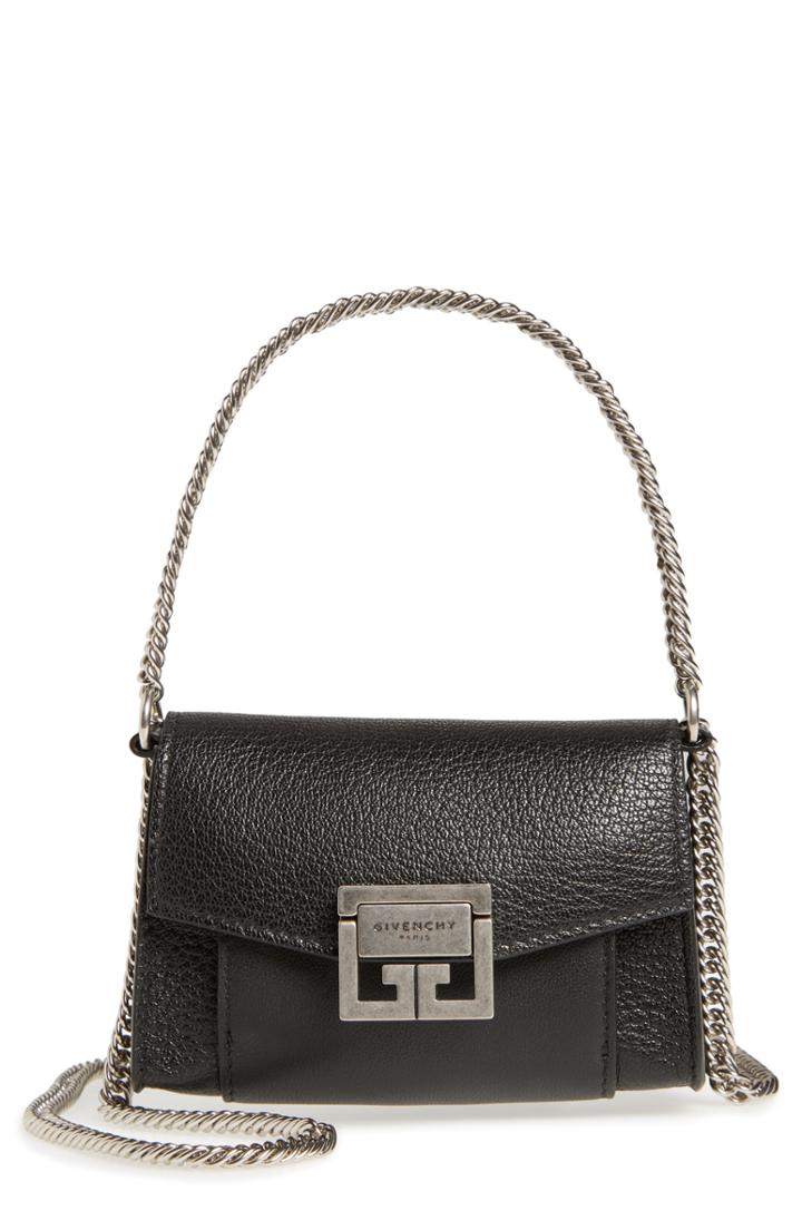 Givenchy Nano Gv3 Leather Crossbody Bag -