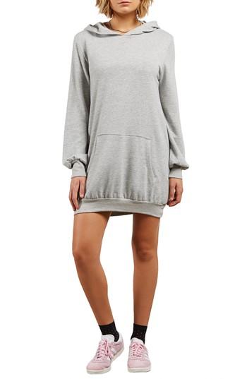 Women's Volcom Sweatshirt Dress /small - Grey