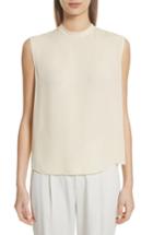 Women's Vince Mock Neck Silk Shell - Yellow
