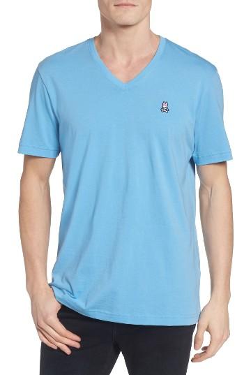 Men's Psycho Bunny V-neck T-shirt (xs) - Blue