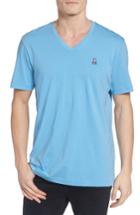 Men's Psycho Bunny V-neck T-shirt (xs) - Blue