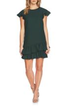 Women's Cece Claire Tiered Ruffle Dress - Green