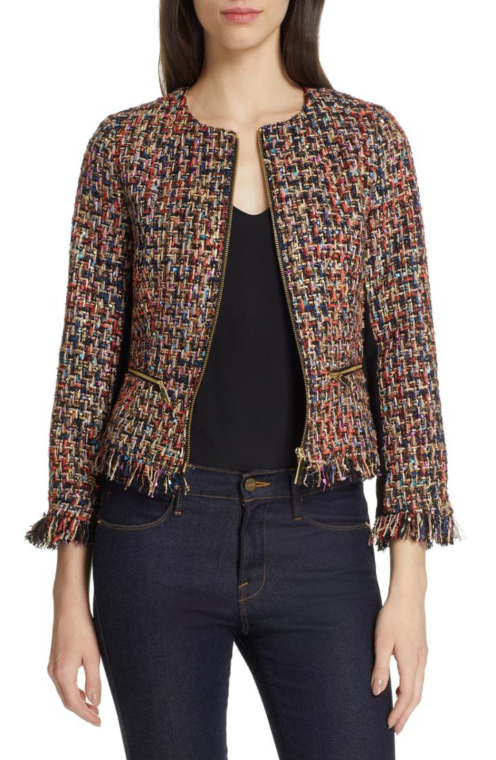 Women's Ted Baker London Lorella Tweed Jacket - Black
