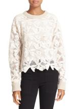 Women's See By Chloe Lace Sweater - Pink