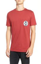 Men's Rvca Indobrok Logo Pocket T-shirt - Red