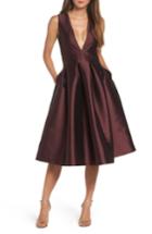 Women's Sachin & Babi Noir Kerala Plunging Mikado Party Dress