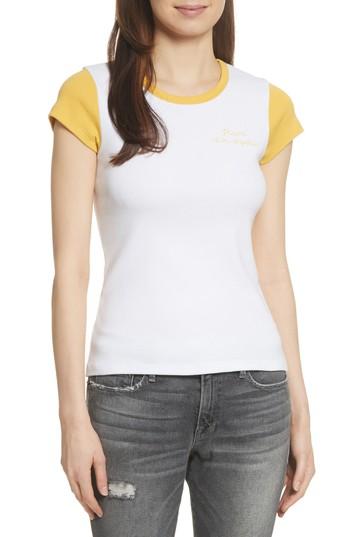 Women's Frame Colorblock Tee - White