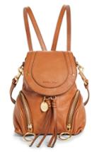 See By Chloe Small Olga Leather Backpack - Brown