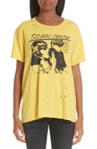 Women's R13 Sonic Youth Print Tee - Yellow