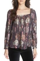 Women's Rebecca Taylor Rose Clip Blouse - Purple