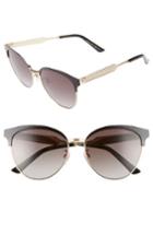 Women's Gucci 57mm Retro Sunglasses - Black/ Grey