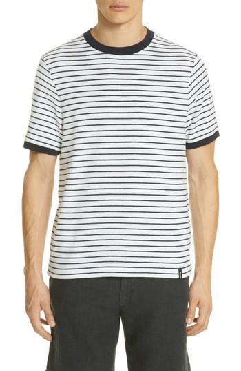 Men's Vilebrequin Stripe Terry T-shirt - Blue