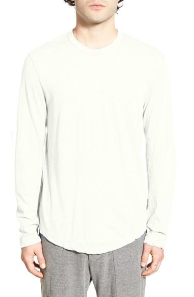 Men's James Perse Long Sleeve Crewneck T-shirt (s) - White