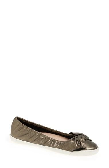 Women's Sudini 'olga' Leather Flat .5 M - Metallic