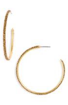 Women's Sole Society Pave Crystal Hoop Earrings