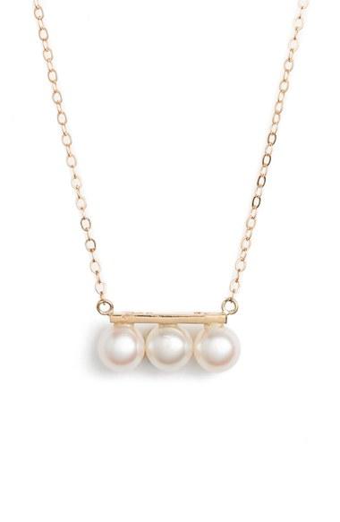 Women's Poppy Finch Triple Pearl Pendant Necklace