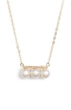 Women's Poppy Finch Triple Pearl Pendant Necklace
